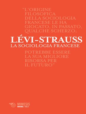 cover image of La sociologia francese